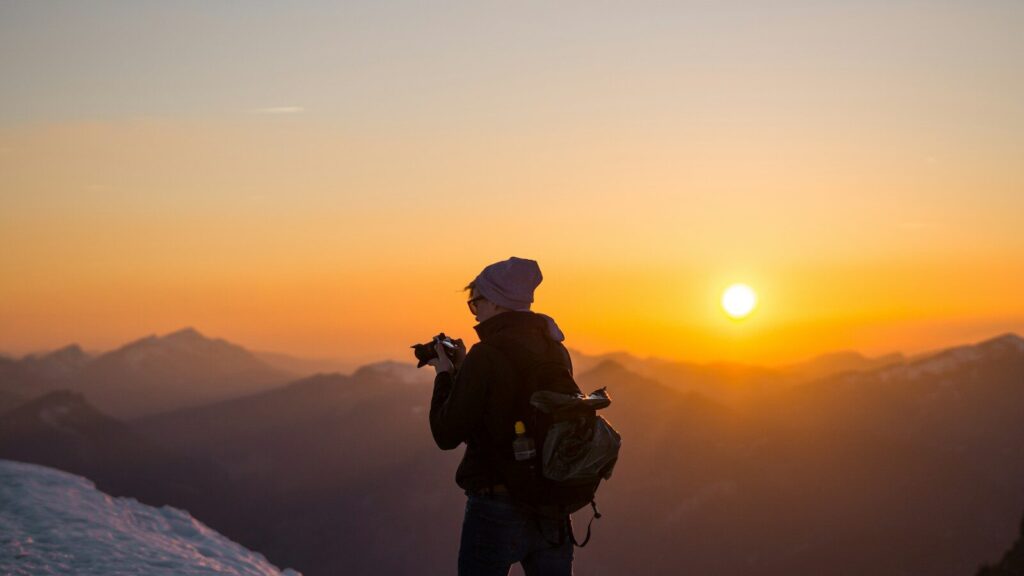Atemberaubende Reisefotografie bei Sonnenuntergang