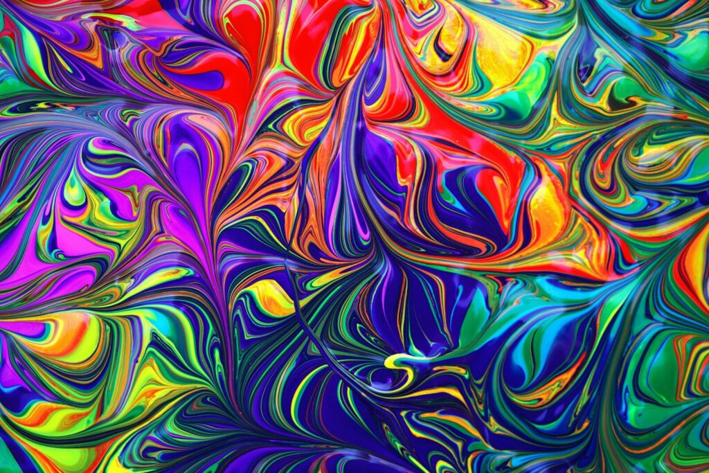 Art photographique en couleurs vives et compositions créatives.