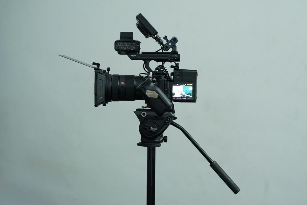Camera on tripod with remote trigger in the picture